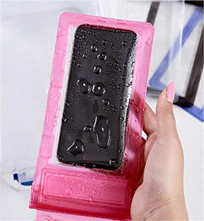 0601 Waterproof Mobile Pouch (6.2 Inch  Random Colour)