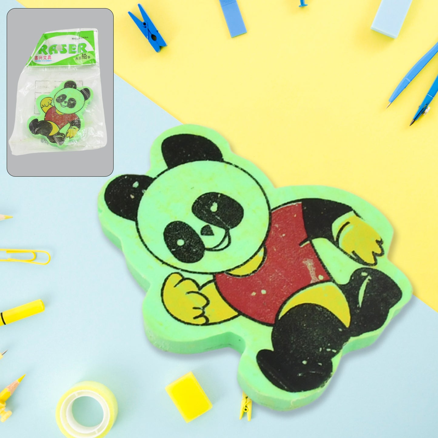 Cartoon Design Eraser (1 Pc  Mix Design)