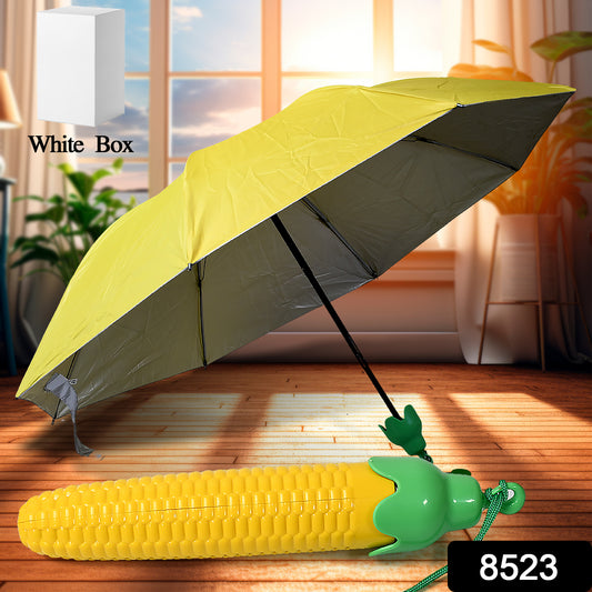 Vegetable Shaped Folding Umbrella Plastic Case Creative Fashion Folding Mini Sun Shade Rain Umbrella Unique Umbrella Sun  Uv Protection Cute Design (1 Pc)