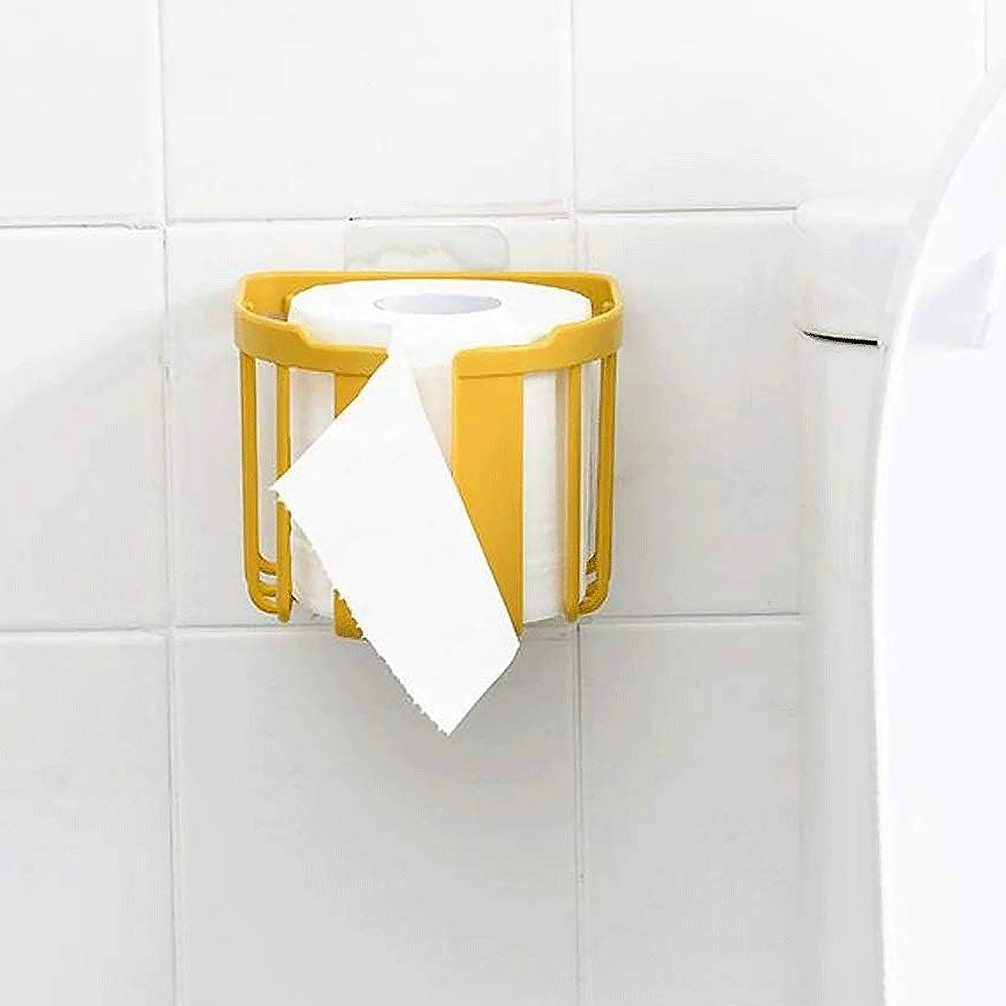 17881 Toilet Paper Holder Bathroom Tissue Roll Wall Mounted Plastic Bathroom Toilet Paper Roll Holder Tissue Holder With Storage And Dispenser For Bathroom Kitchen Washroom  14 X 13.5 X 11 Cm