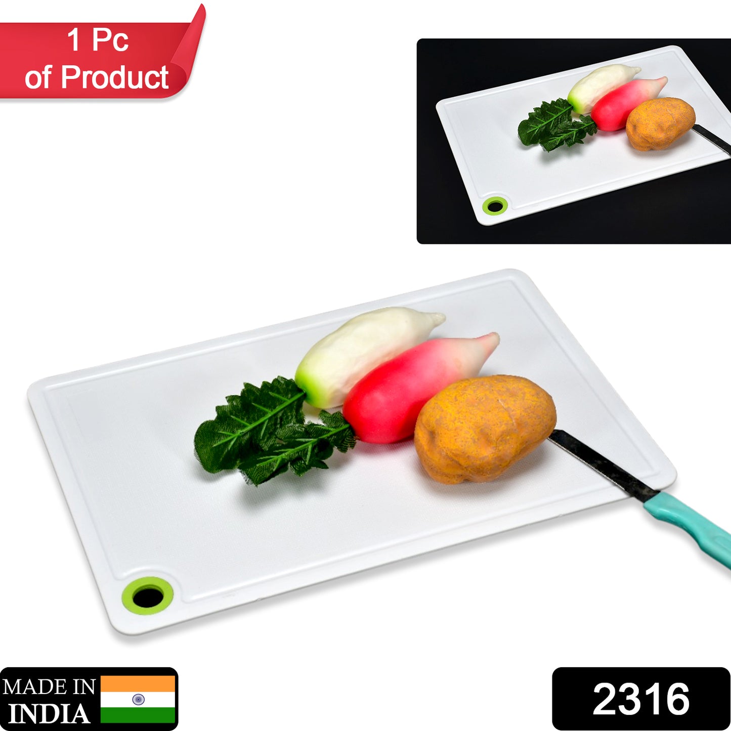 2316 Fruit  Vegetable Chopping Board Plastic Cutting Board For Kitchen