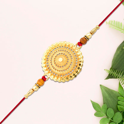 Golden Mandala Designer Rakhi