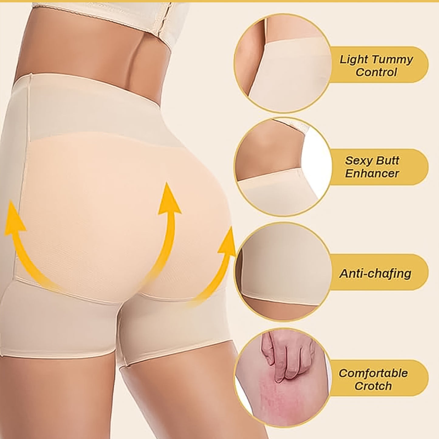 Womens Butt Lifter Padded Underwear Hip Pads Body Shaper Control Knickers Hip Pad (1 Pc  Medium)