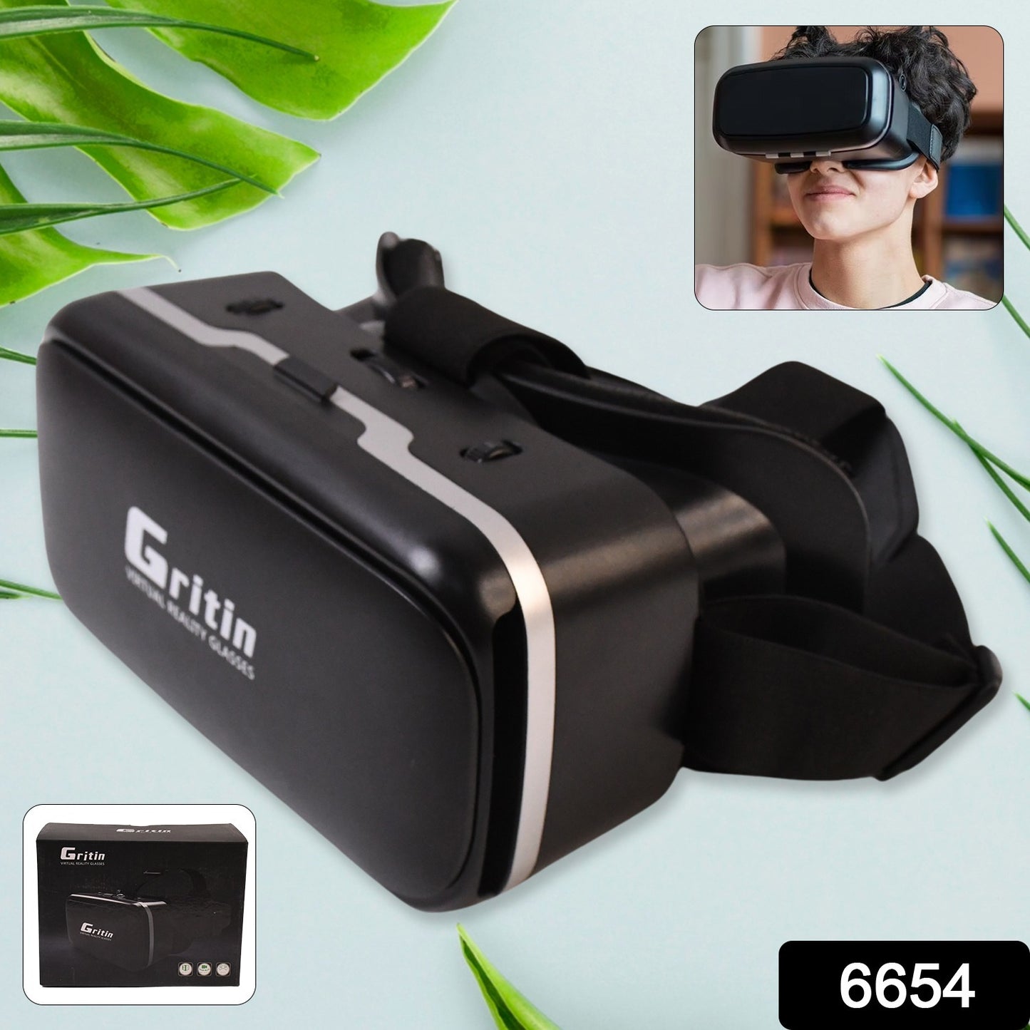 Vr Virtual Reality 3d Glasses Headset (1 Pc)