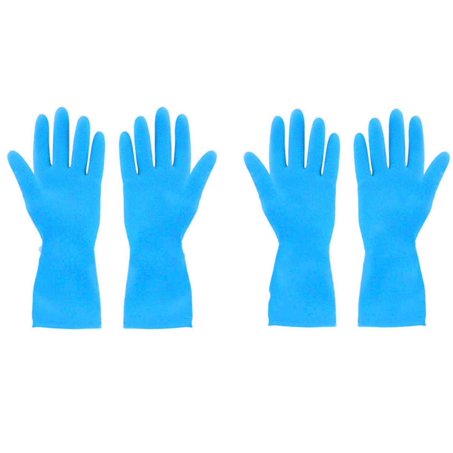 4855 2 Pair Large Blue Gloves For Different Types Of Purposes Like Washing Utensils Gardening And Cleaning Toilet Etc.