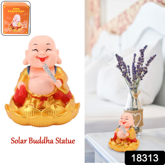 Solar Power Moving Buddha Car Ornament (1 Pc)