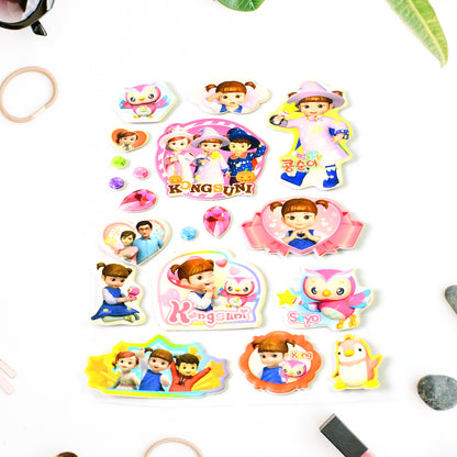 Multipurpose Adhesive 3d Stickers (1 Sheet  1510 Cm)