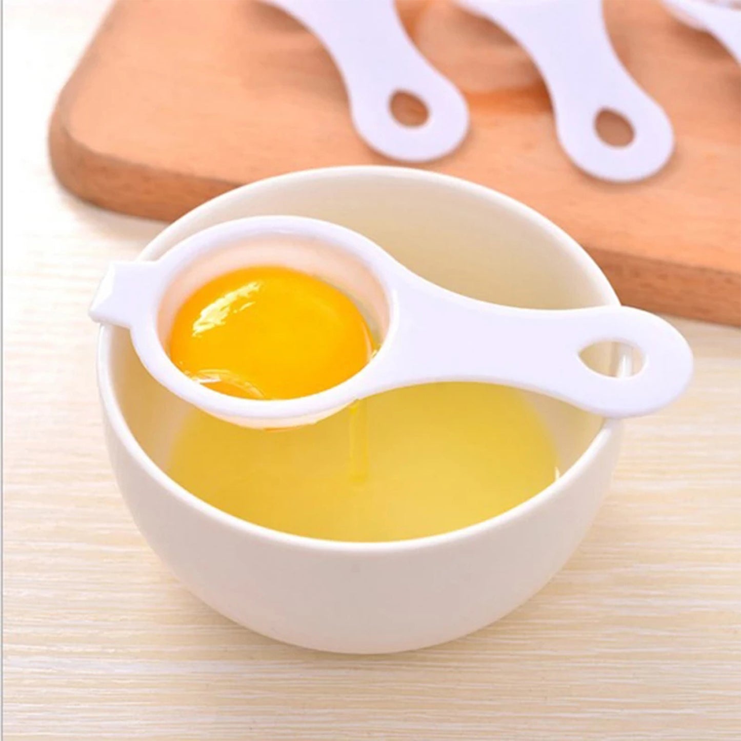 2885 Egg Yolk Separator Egg White Yolk Filter Separator Egg Strainer Spoon Filter Egg Divider