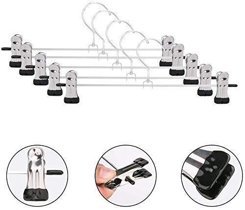 7202 Hangers With 2-adjustable Anti-rust Clips (Pack Of 12)