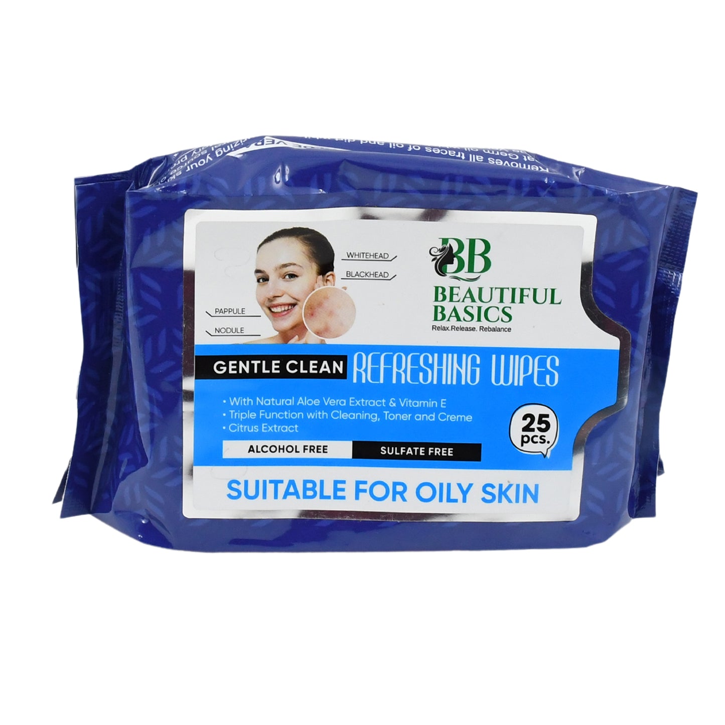 Refreshing Wet Wipes For Face  Facial Cleansing  Refreshing  Skin Hydration Soothing For Skin  Ph Balance  Alcohol Free  Nourishing With Fruit Extract  25 Wipes