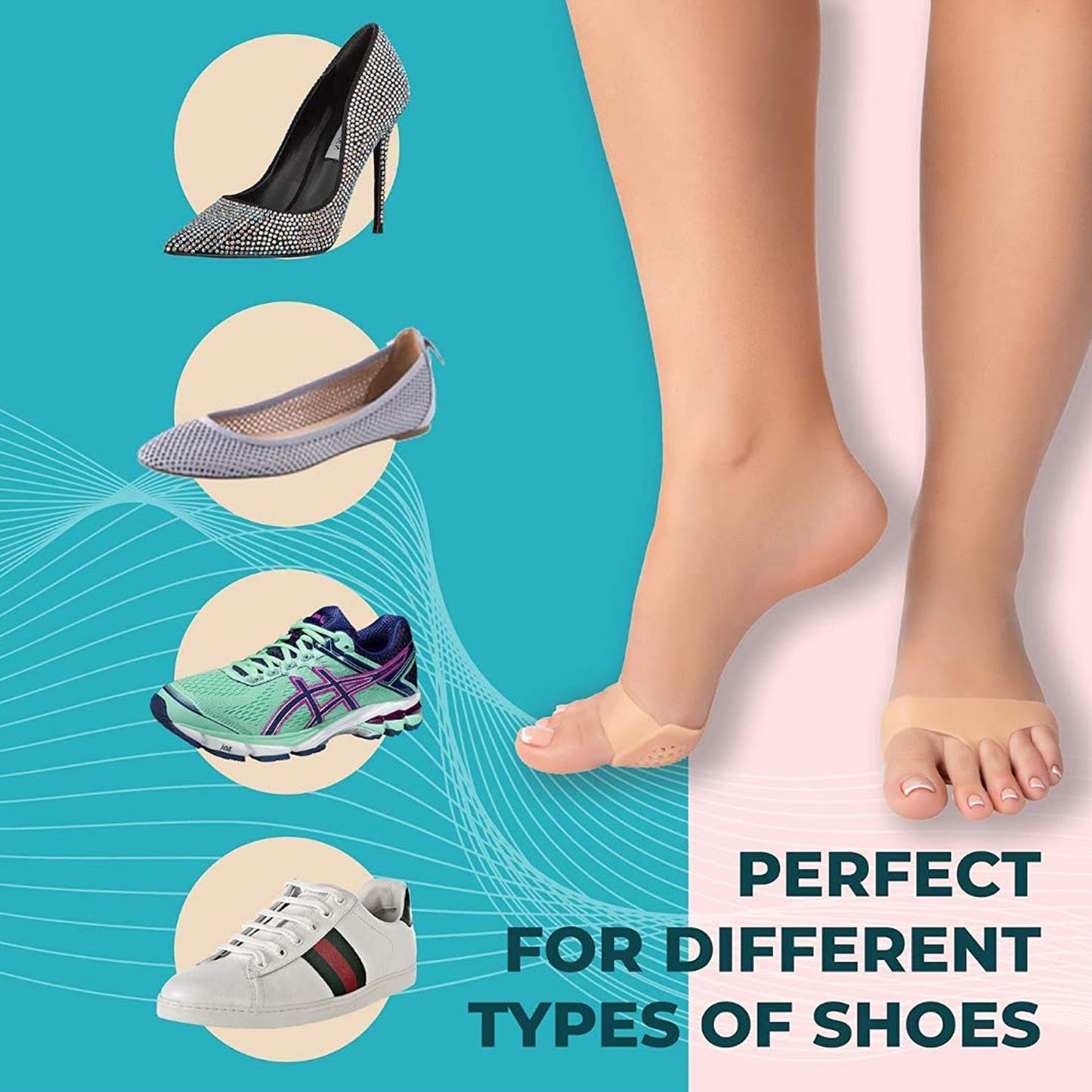 6257 Silicone Tiptoe Protector And Cover Used In Protection Of Toe For Men And Women