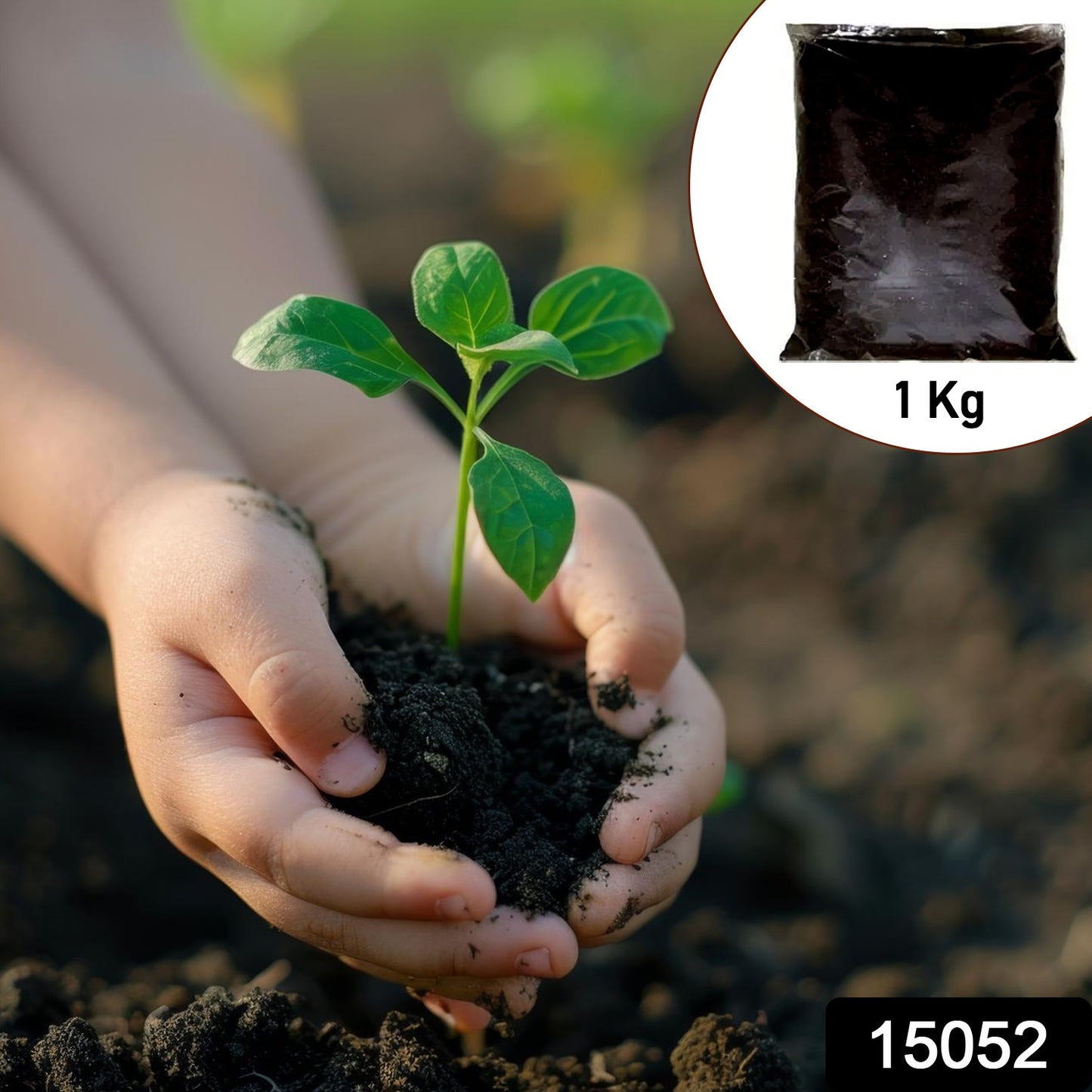 Organic Vermicompost Black Soil For Plants Health Manure (1 Kg Approx)