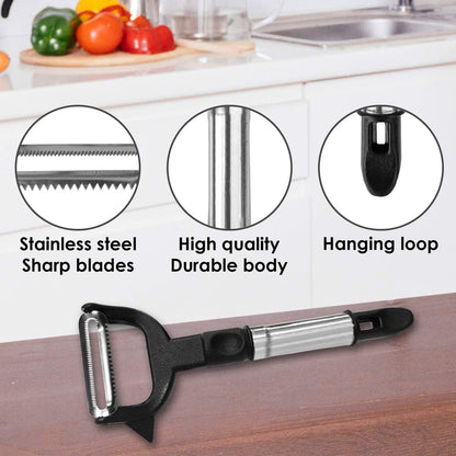 2618 2-in-1 Double Julienne And Vegetable Peeler