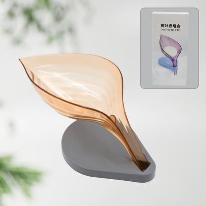 Plasticleaf Shape Soap Box  Soap Holder (1 Pc  With Color Box)