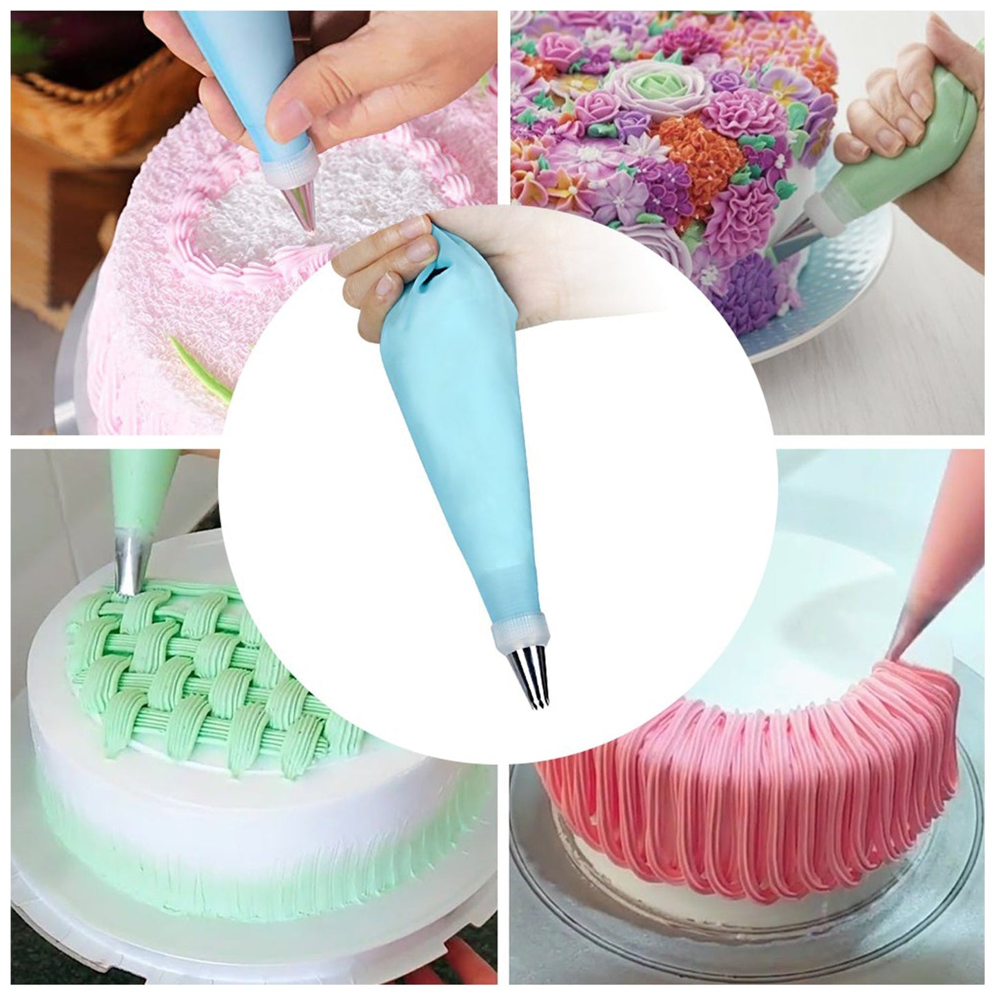 4722 Cake Nozzle Set And Cake Nozzle Tool Used For Making Cake And Pastry Decorations.