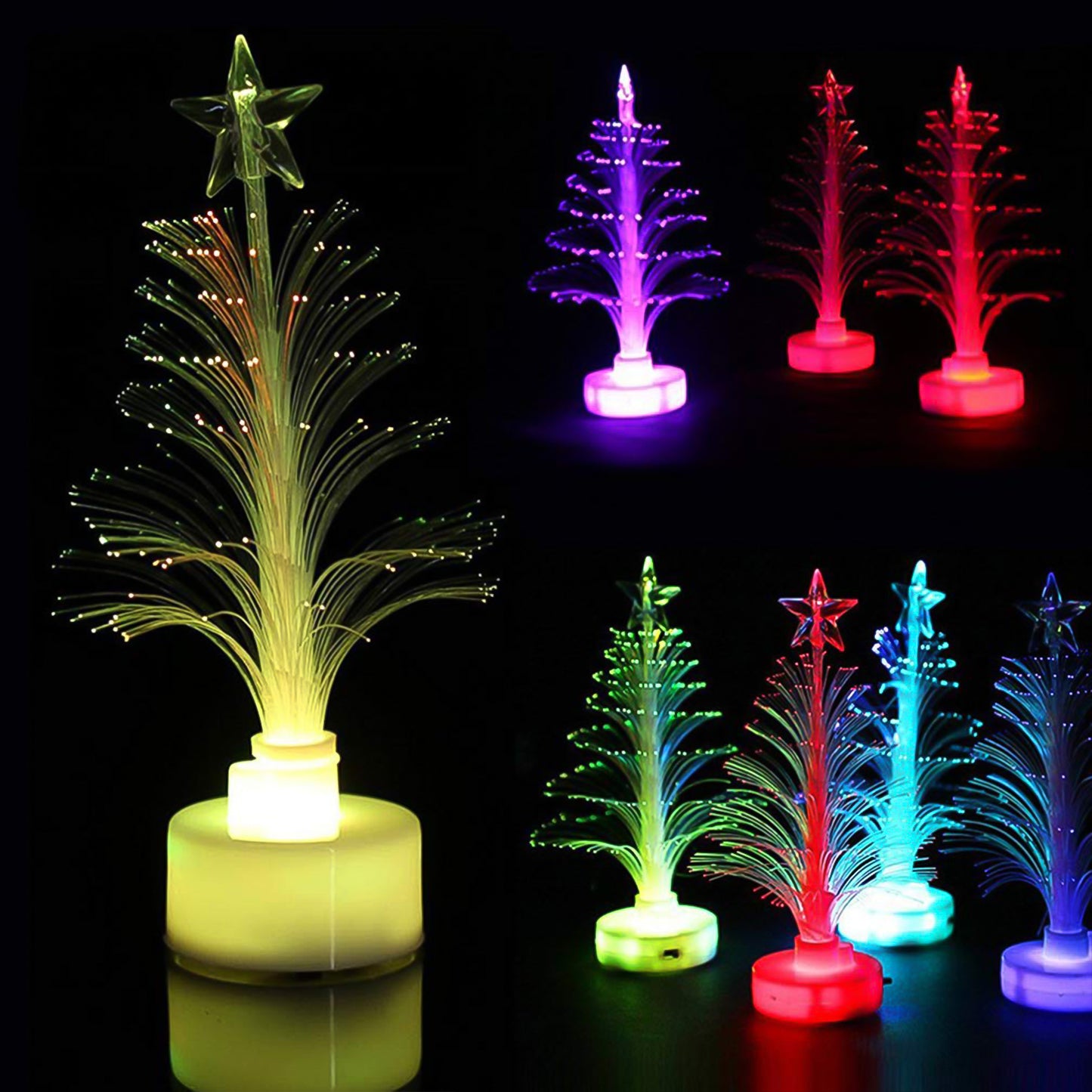 Tree Led Candlelight Colourful Candle Decoration Led Light Night (1 Pc)