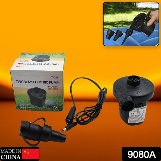 9080a Multi-purpose Electric Air Pump Without Valve Adaptors For Quickly Inflatesdeflates Sofa Bed Swimming Pool Tubes Toys Air Bags