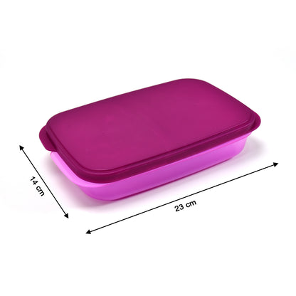 2453 Unbreakable Divine Leak Proof Plastic Lunch Box Food Grade Plastic Bpa-free 2 Containers With Spoon