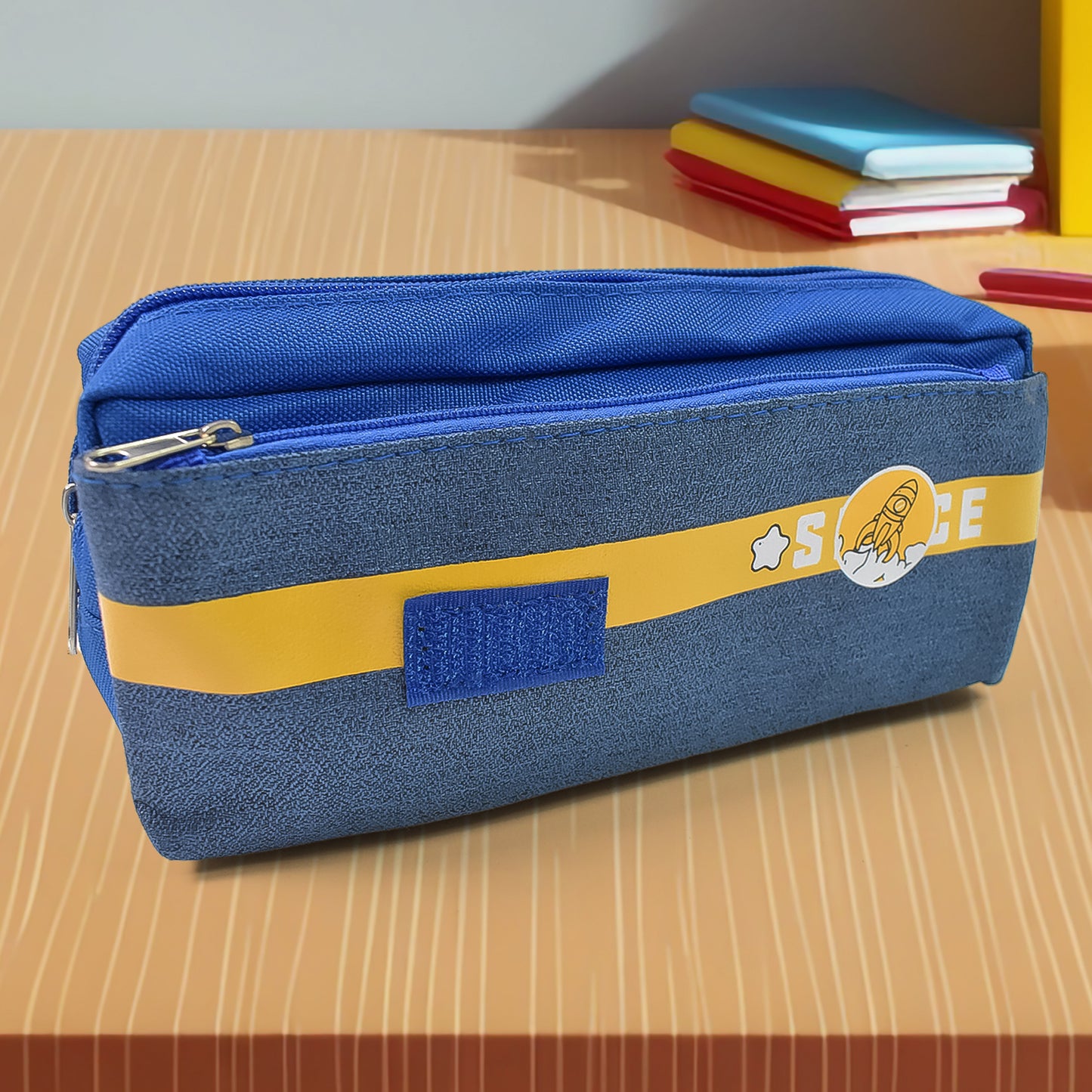 Pencil Pouch With Zipper 1 Pc  2 Compartment)