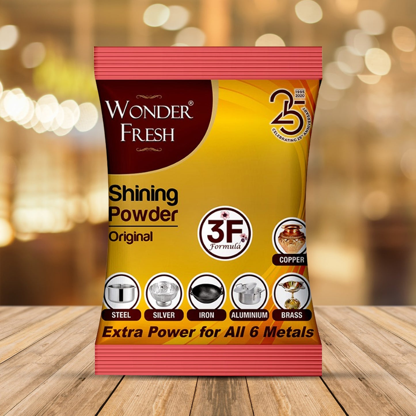 Shining Powder Cleans And Polishes Copper Brass Silver Aluminum Iron And Steel Removes Tarnish And Oxidation (200 Gm)