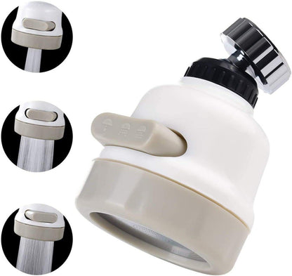 1589 Rotatable Splash Proof 3 Modes Water Saving Nozzle Filter Faucet Sprayer