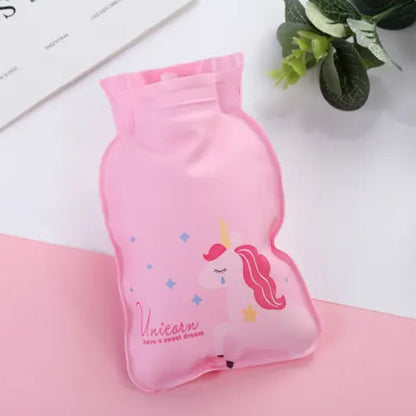 6738   Mix Design Printed Small Hot Water Bag  For Pain Relief Neck Shoulder Pain And Hand Feet Warmer Menstrual Cramps Hot And Cold Therapy Leak Proof Pad (1 Pc)